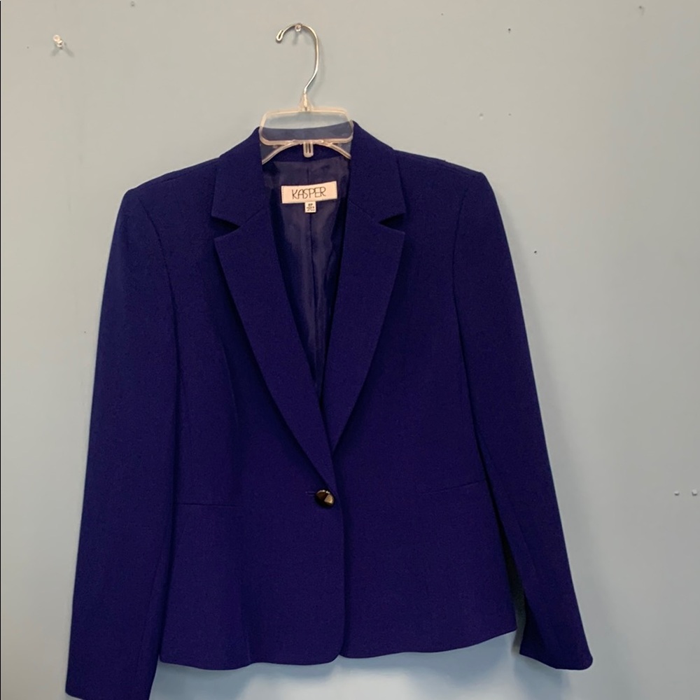 Kasper Women's Royal Blue Suit Jacket
